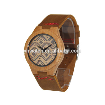 Горячие продажи изготовленные на заказ часы из бамбука умные деревянные часы